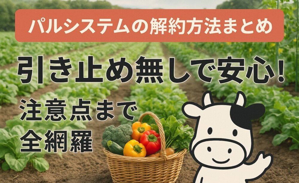 【パルシステムの解約方法】完全解説！電話が繋がらない？違約金は？休会との違いも全解説